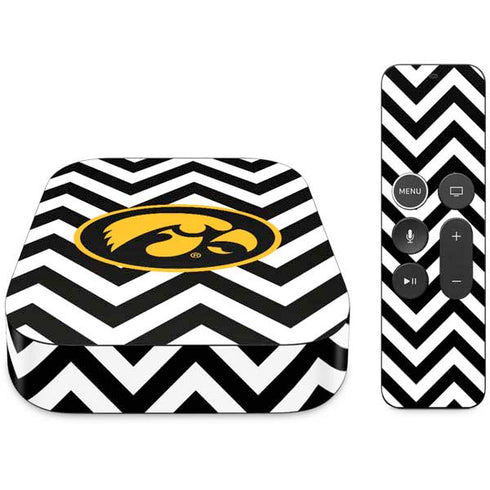 University of Iowa Hawkeyes Chevron Print Apple TV Skin